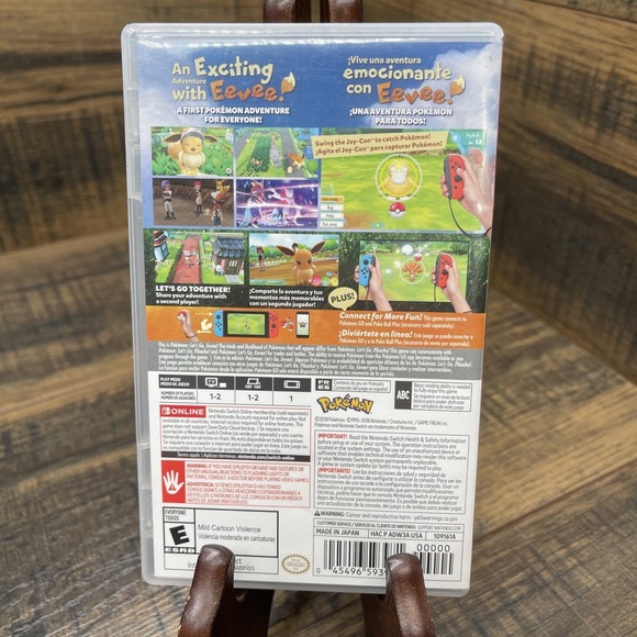 Pokemon - Let's Go Eevee - Nintendo Switch / CASE ONLY / NO GAME / Authentic USA - Picture 2 of 3